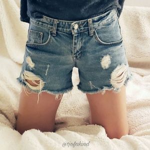denim shorts